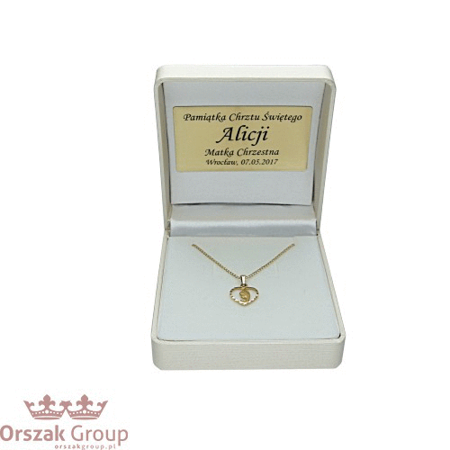 Złoty Medalik Matki Bożej Fatimskiej 360° – e-swiece.pl